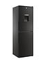  image of hoover-hoct3l517fwbk-55cm-wide-5050-freestanding-low-frost-fridge-freezer-with-water-dispenser-black