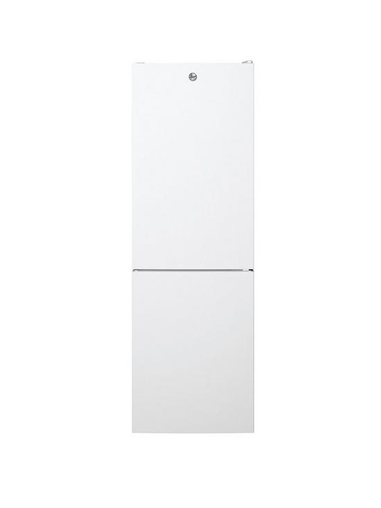 front image of hoover-hoce4t620exk-60cm-wide-5050-freestanding-total-no-frost-fridge-freezer-white