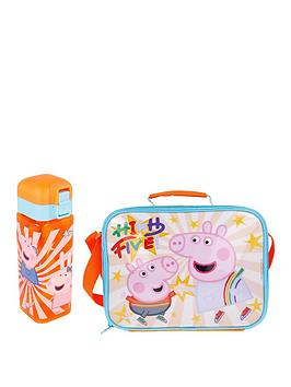 Product photograph of Peppa Pig Lunch Bag Amp Water Bottle from very.co.uk