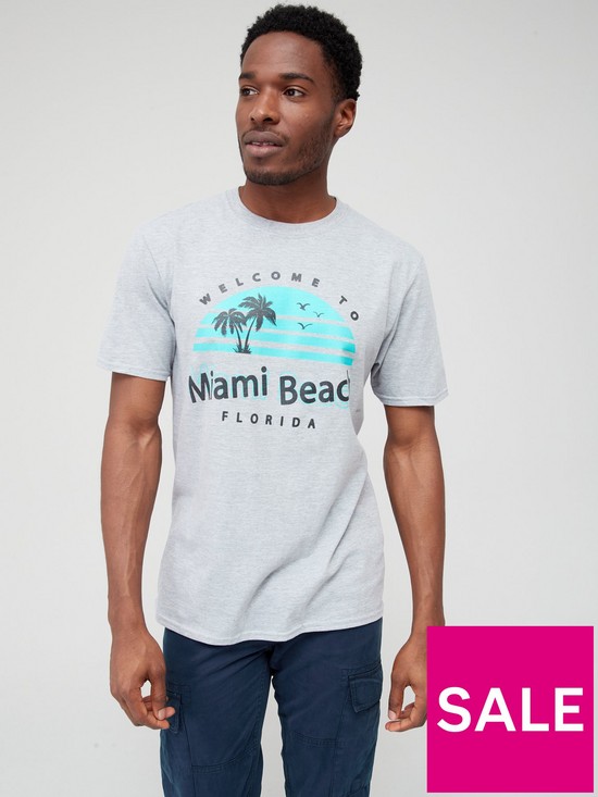 stillFront image of very-man-2-pack-malibu-and-miami-beach-florida-t-shirt-navygrey