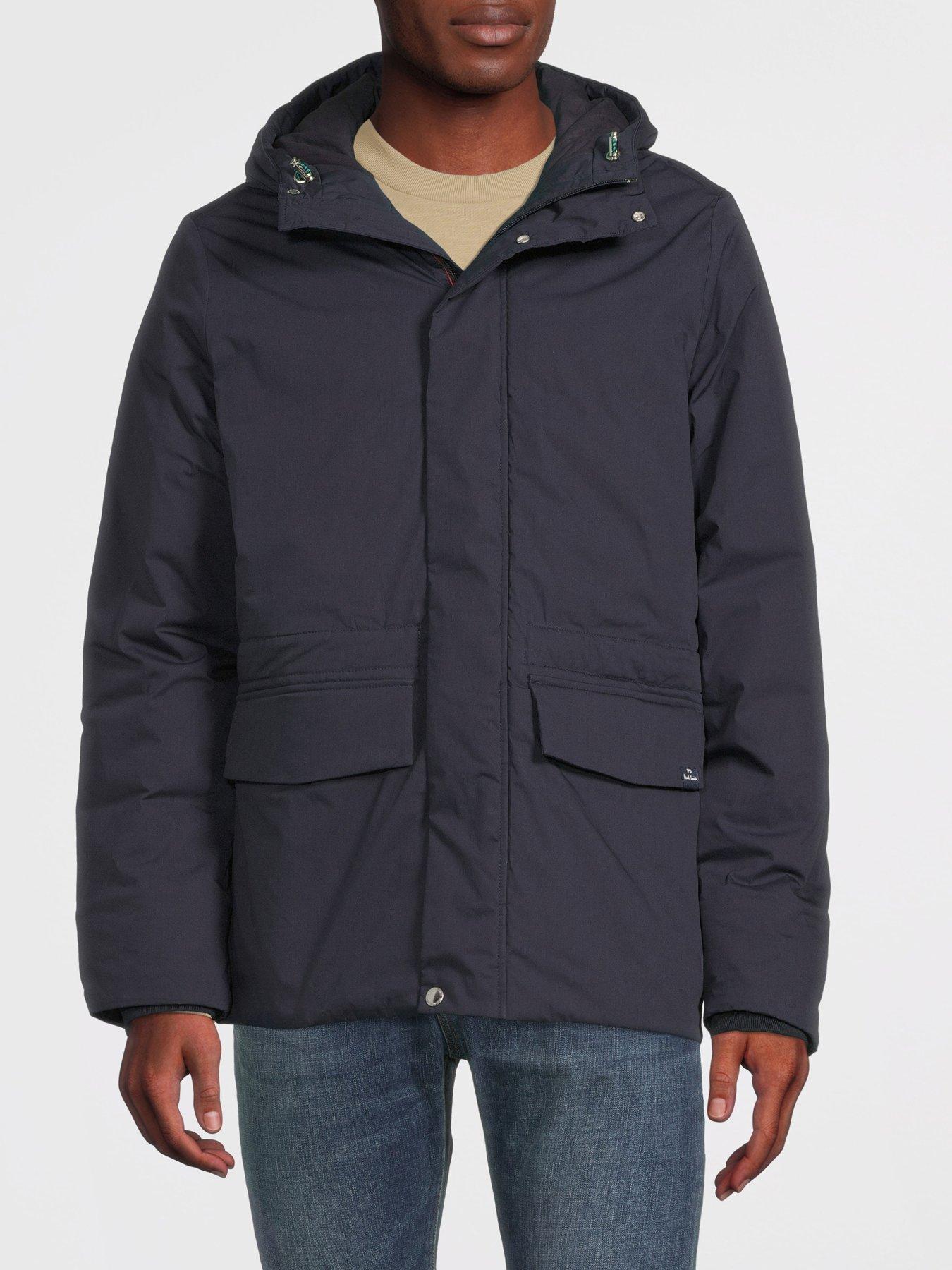 PS PAUL SMITH Cropped Parka Jacket Navy