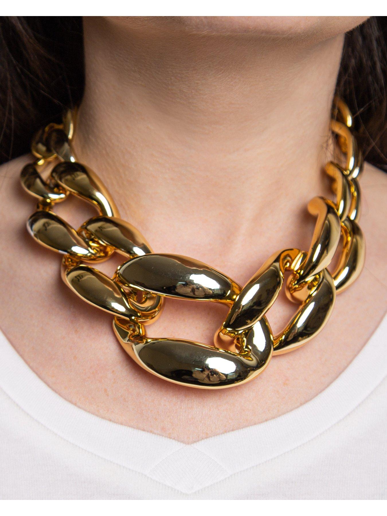 Gold chain deals chunky necklace