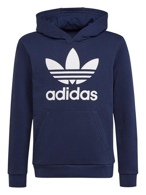 adidas-originals-junior-adicolor-trefoil-hoodie-dark-blue