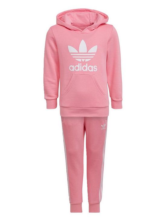 adidas Originals Younger Kids Adicolor Trefoil Hoodie Set - Light Pink ...