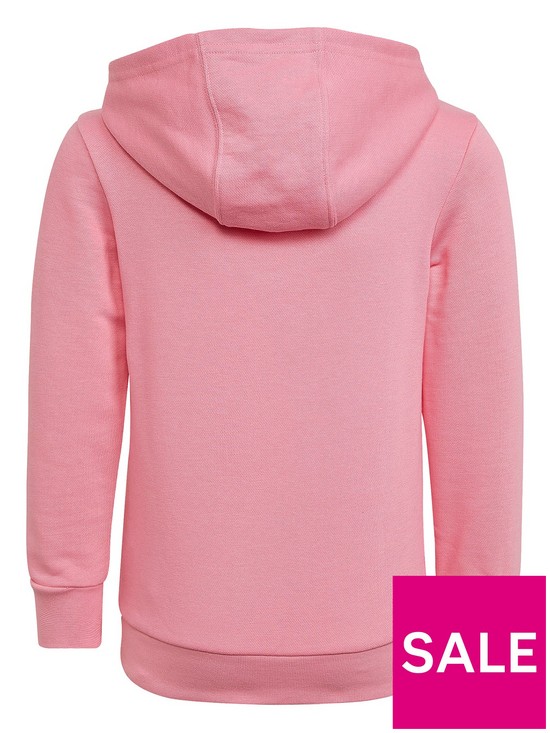 back image of adidas-originals-younger-kids-adicolor-trefoil-hoodie-set-light-pink