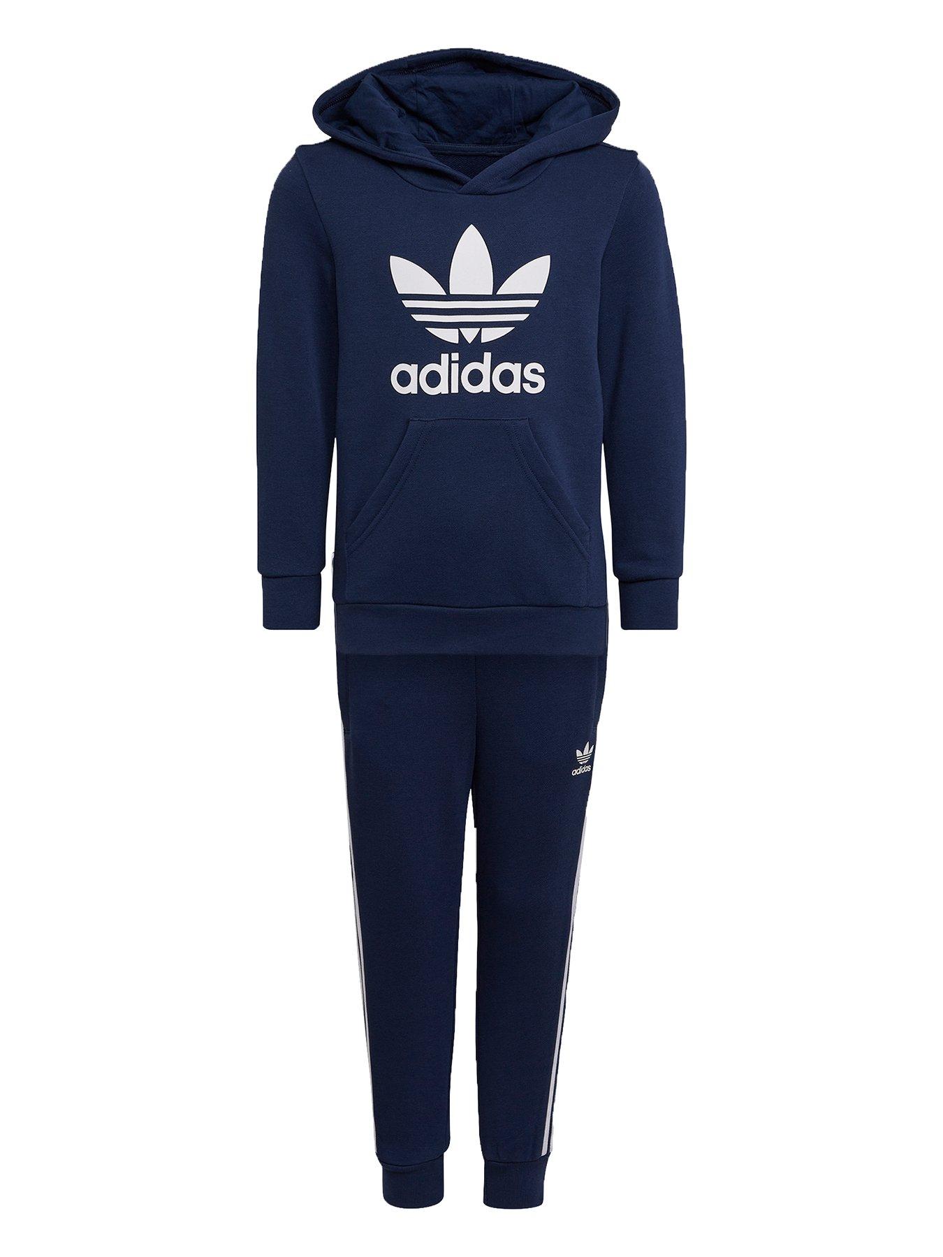 trefoil hoodie set adidas