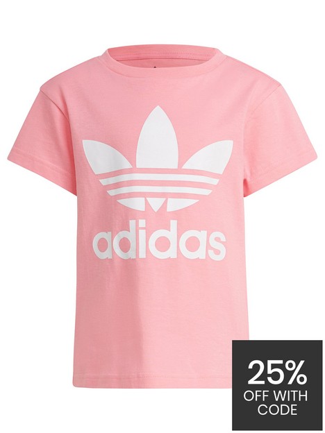 adidas-originals-younger-kids-adicolor-trefoil-t-shirt-bright-pink