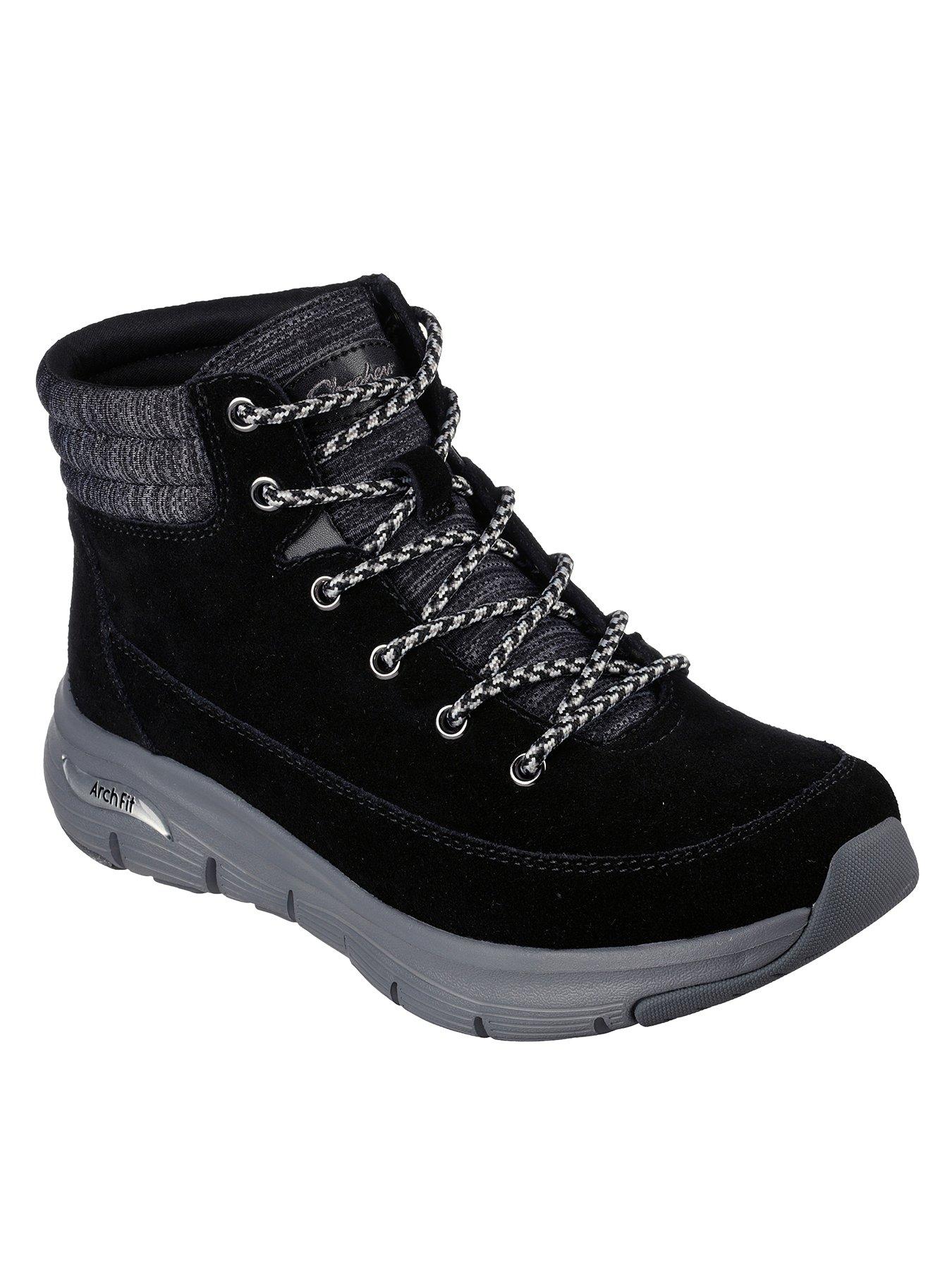 womens black skechers uk