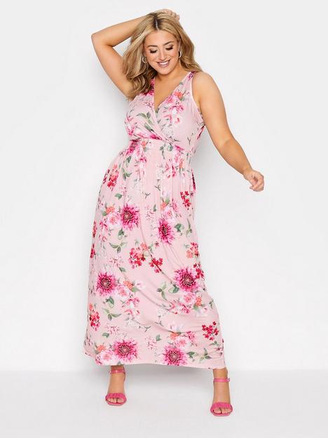yours-curve-floral-shirred-waist-maxi