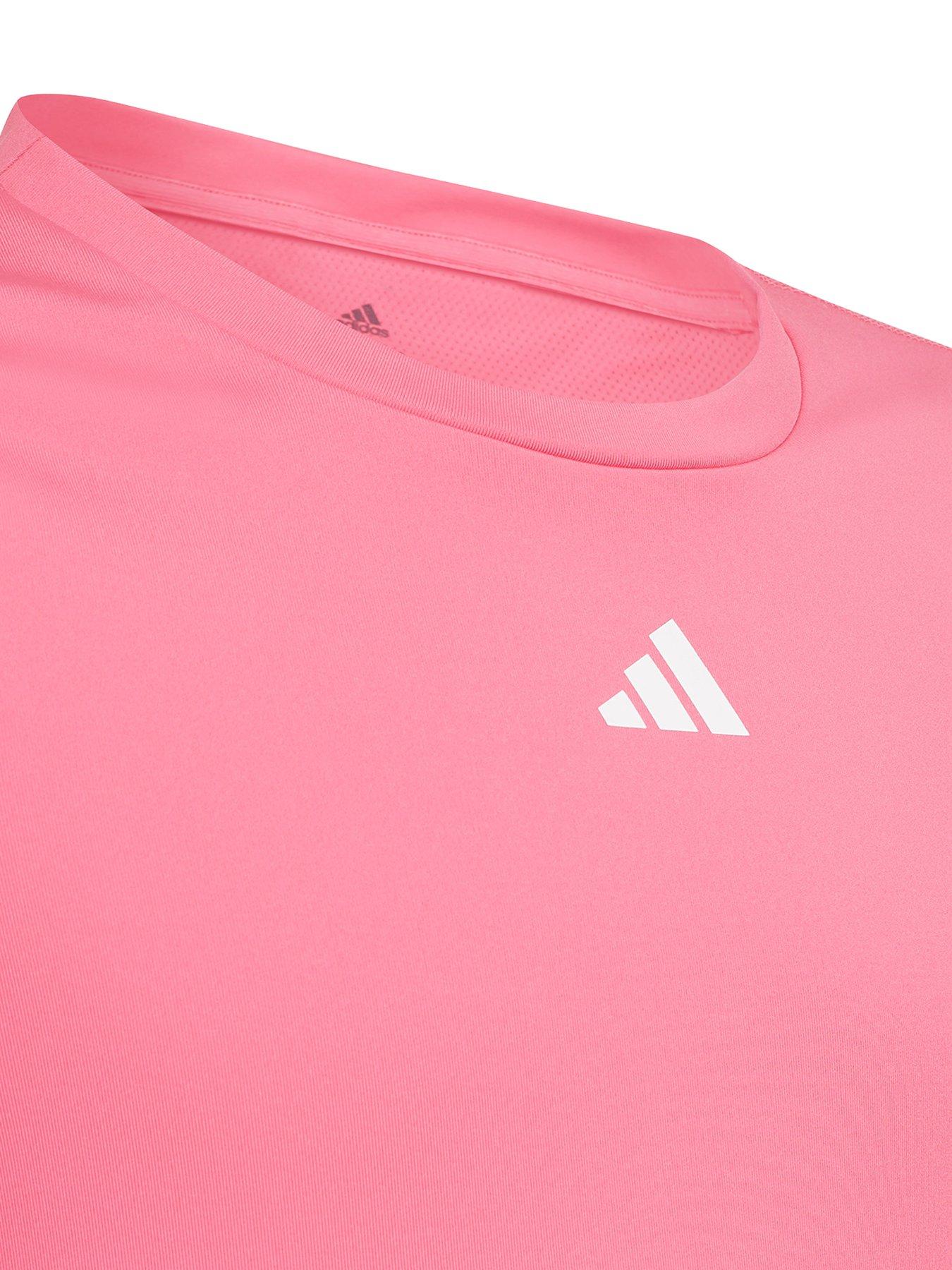 neon pink adidas shirt