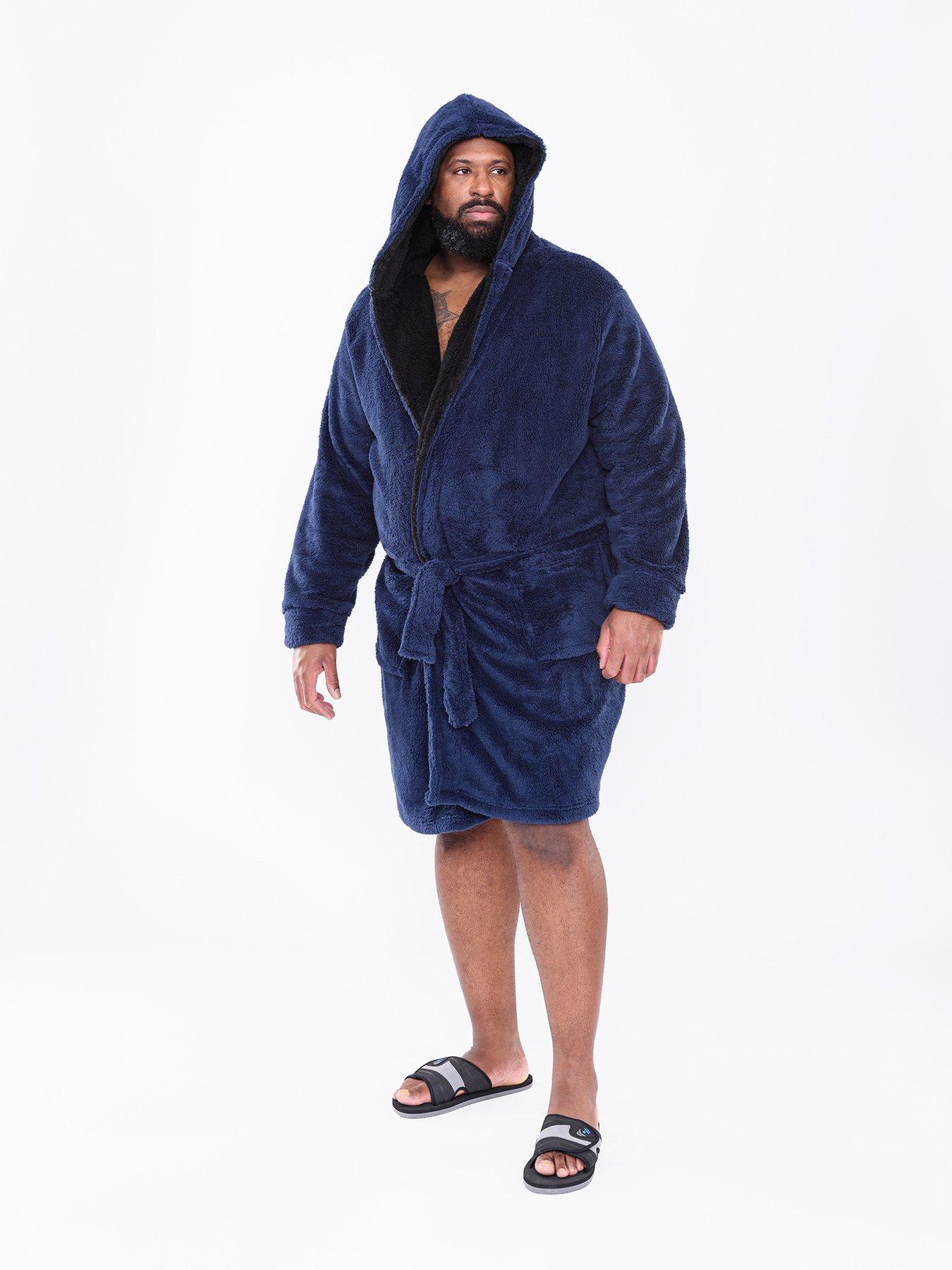 Image 2 of 4 of D555 Newquay 2 Super Soft Dressing Gown - Navy