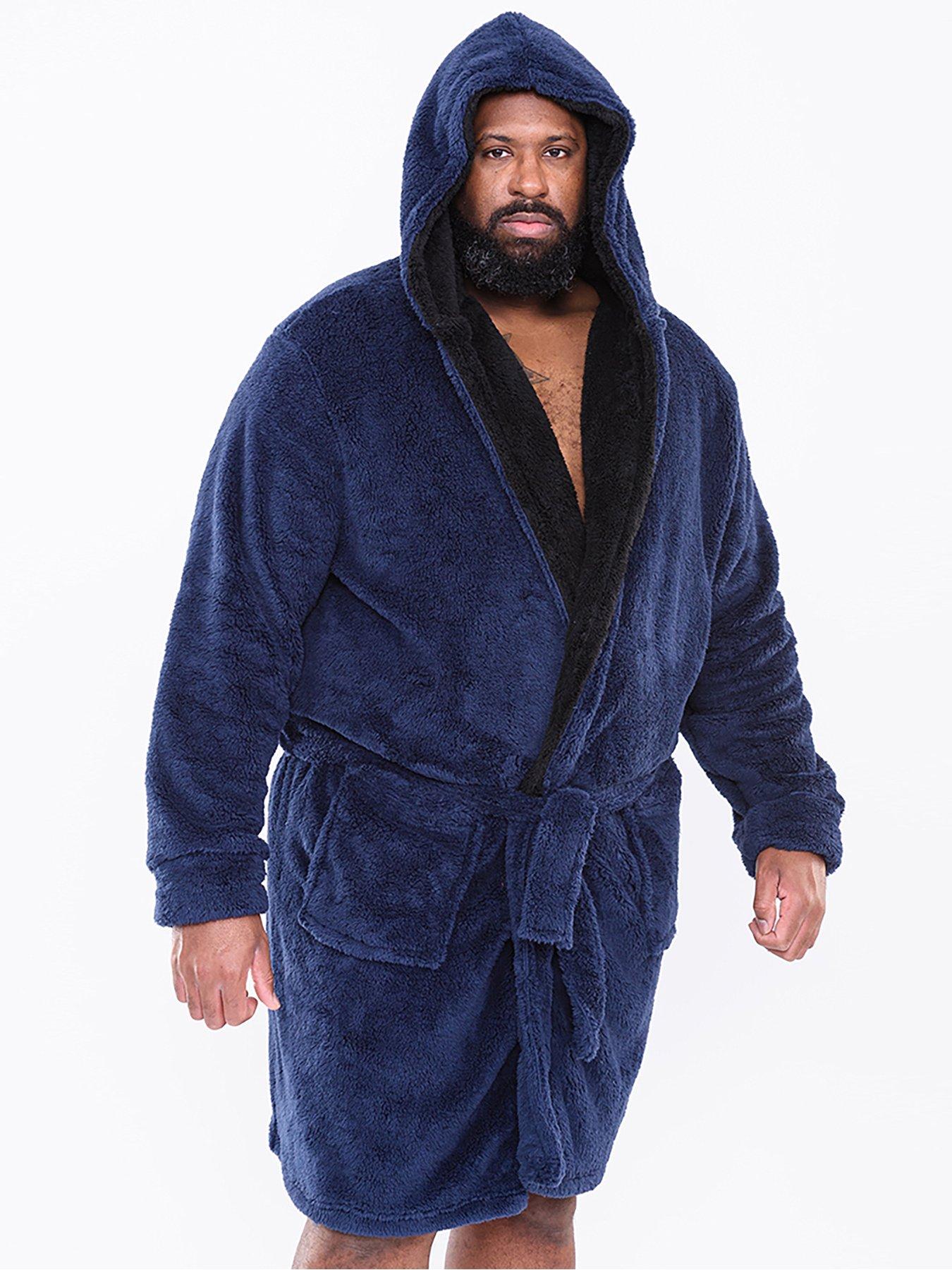 Plus size store mens dressing gowns