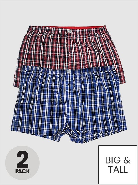 d555-plaid-pack-of-two-woven-boxer-shorts