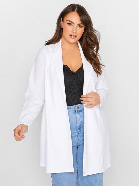 yours-yours-curve-blazer-white