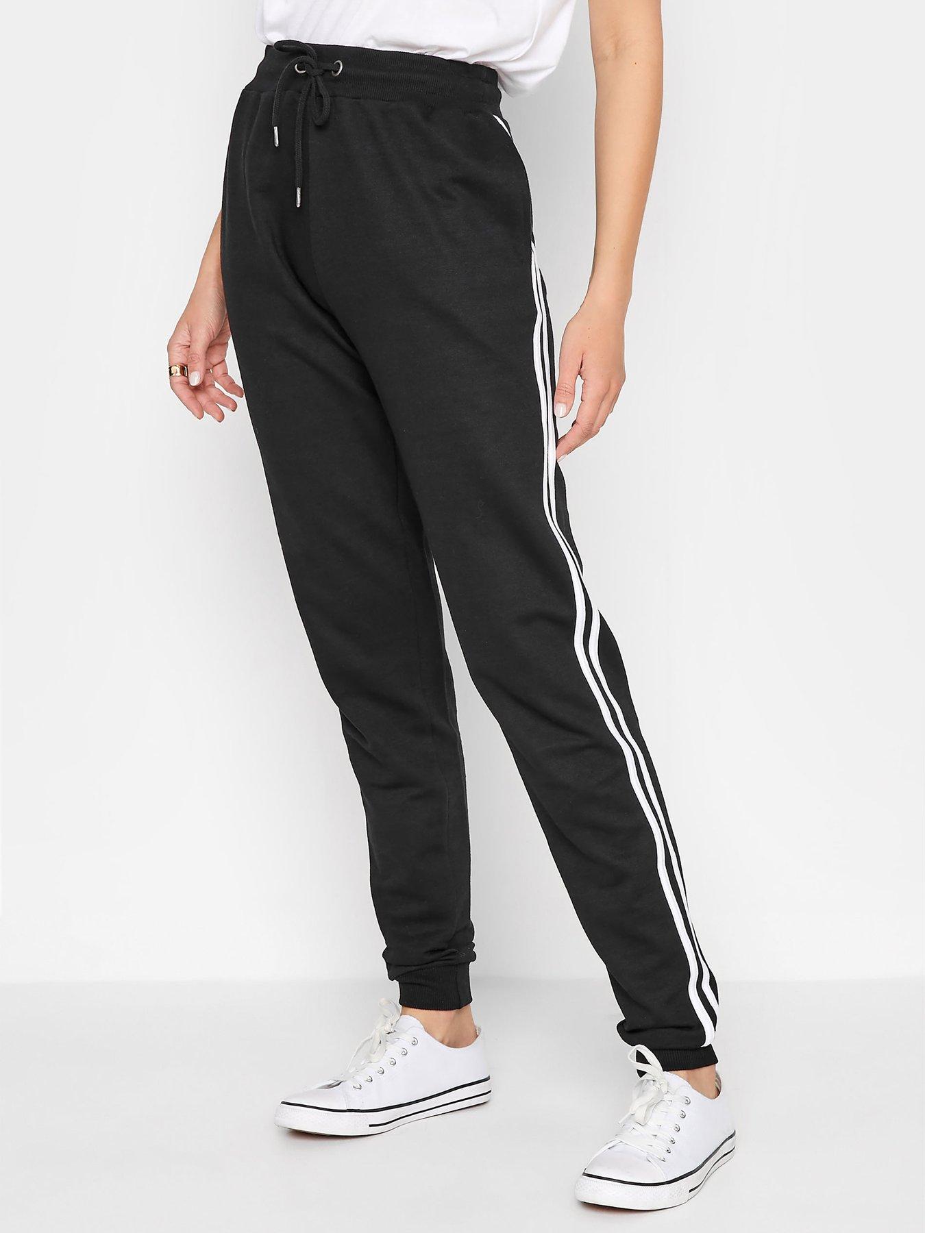undefined Tall Side Stripe Black Jogger 36in