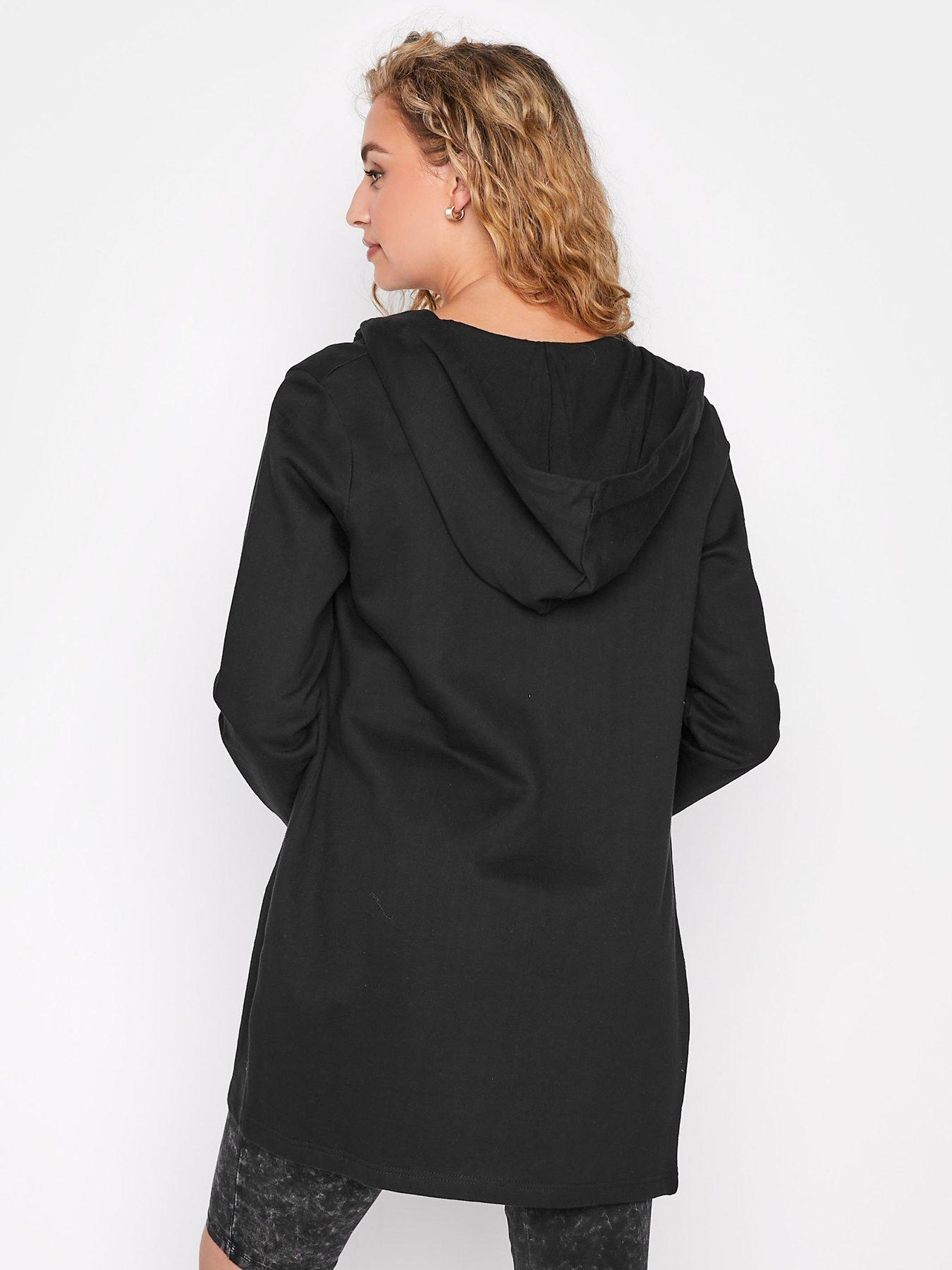 Long Tall Sally Tall Black Longline Hoodie Very