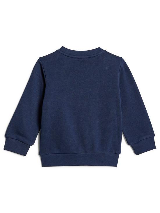 back image of adidas-originals-toddler-kids-adicolor-trefoil-crew-sweaternbspset-dark-blue