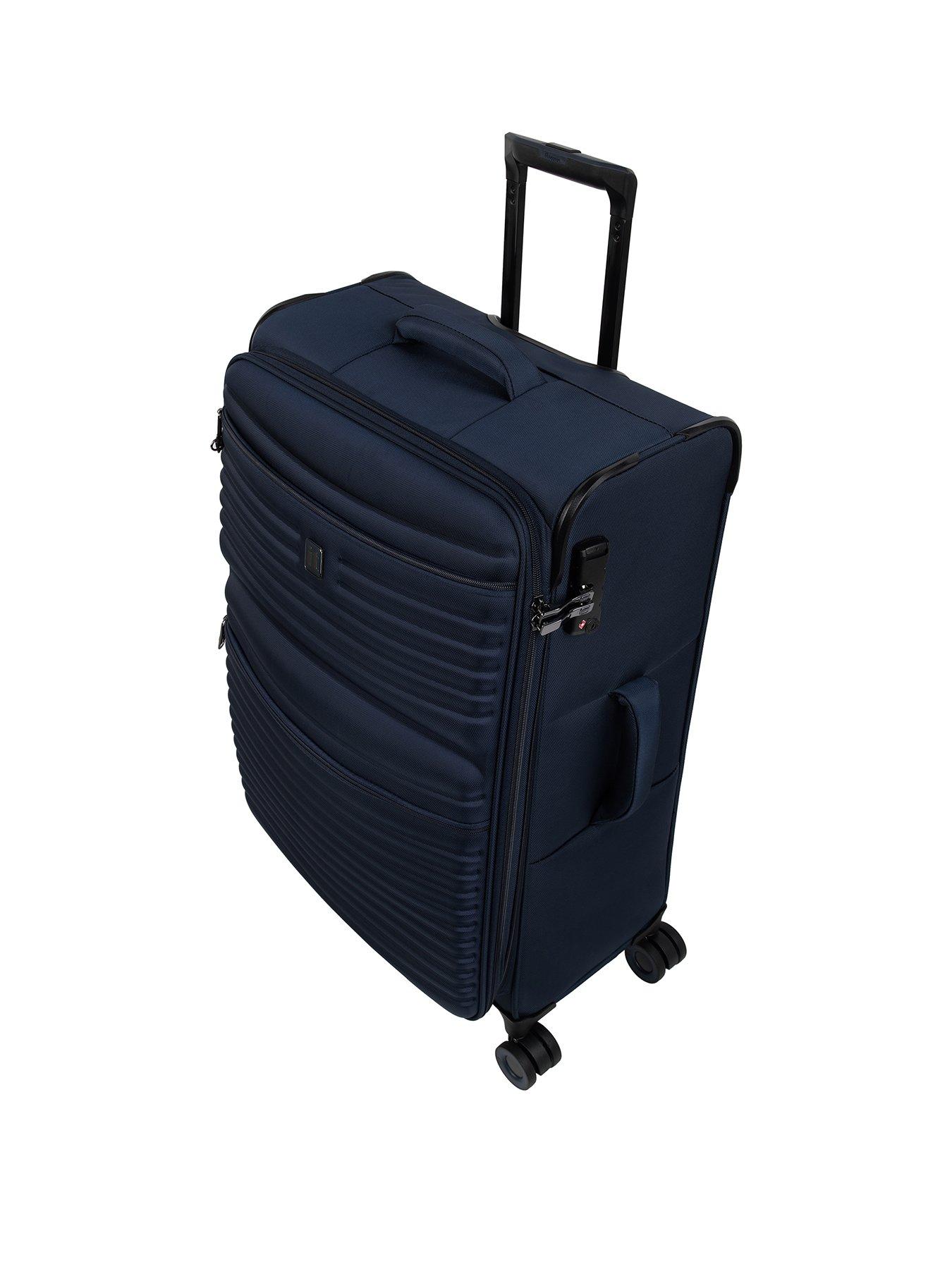 it Luggage Precursor Dress Blues Large Expandable Soft 8 Wheel Suitcase ...