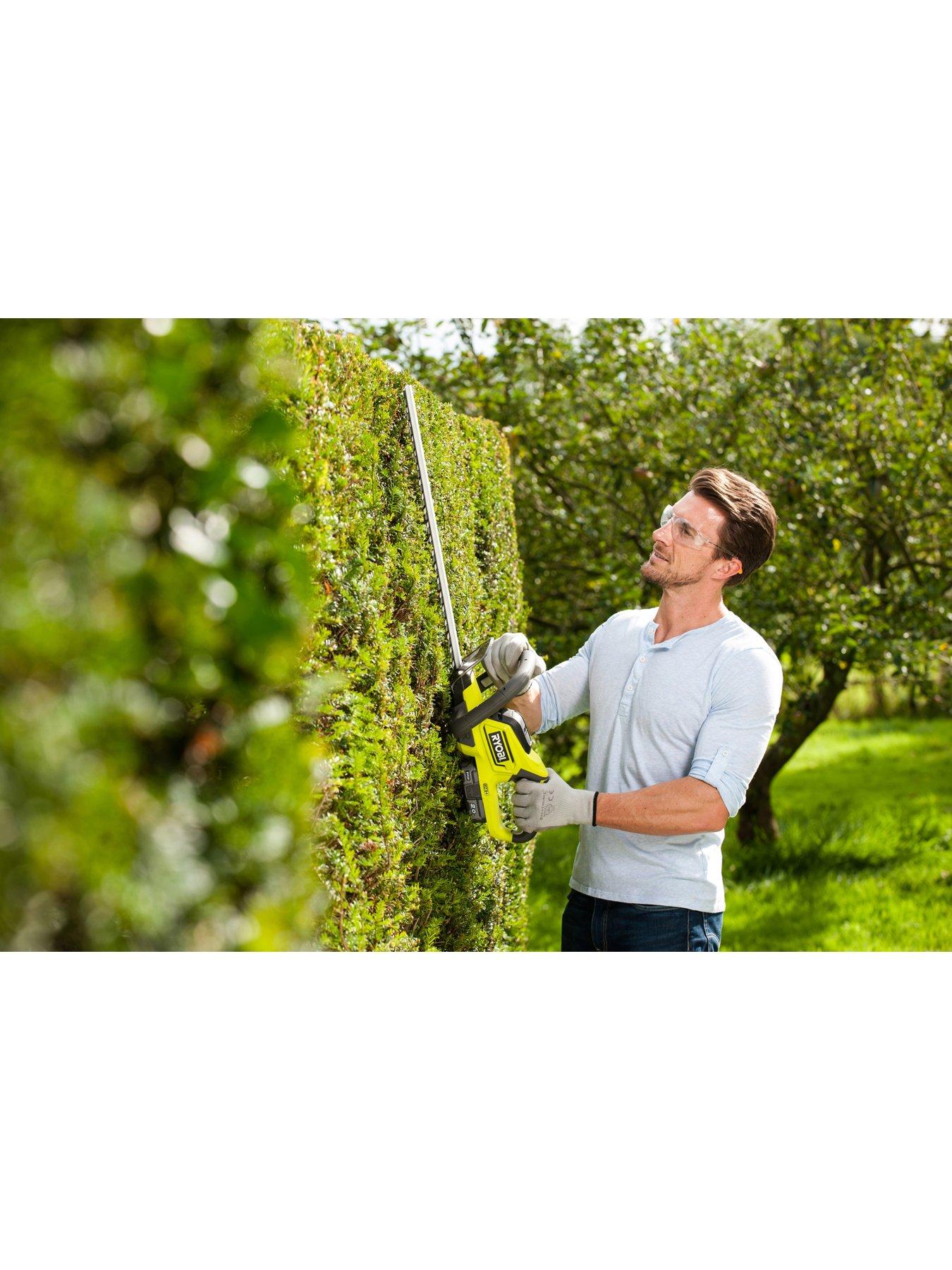 Ryobi hedge trimmer discount with battery and charger