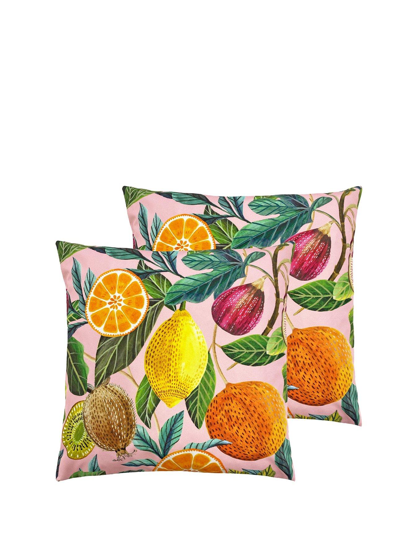 Citrus Water & Uv Resistant Outdoor Cushion 2 Pack very.co.uk
