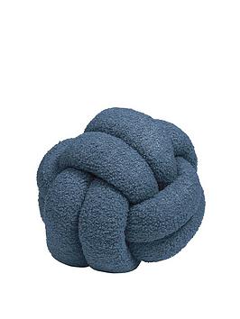 Product photograph of Furn Boucle Knot Cushion from very.co.uk