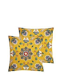 Product photograph of Furn Folk Flora Water And Uv Resistant Outdoor Cushions Ndash Set Of 2 from very.co.uk