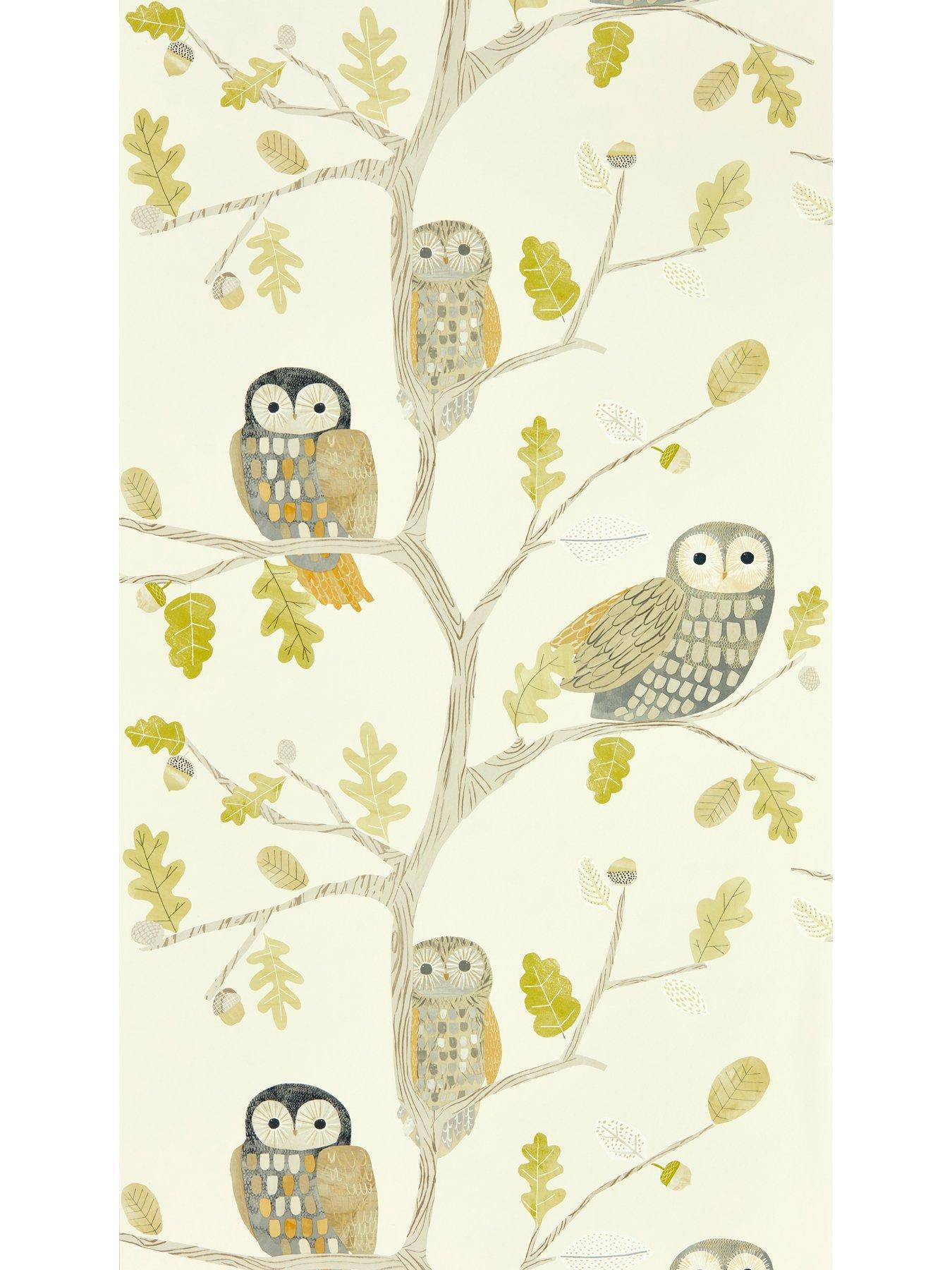 Product photograph of Harlequin Book Of Little Treasures Little Owls Wallpaper from very.co.uk