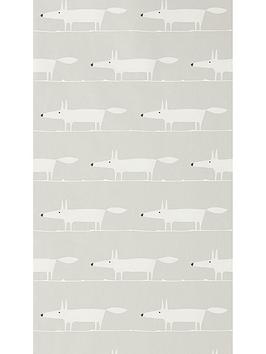 Product photograph of Scion Midi Fox Grey Wallpaper from very.co.uk