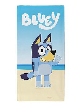 Product photograph of Bluey Wave Towel from very.co.uk