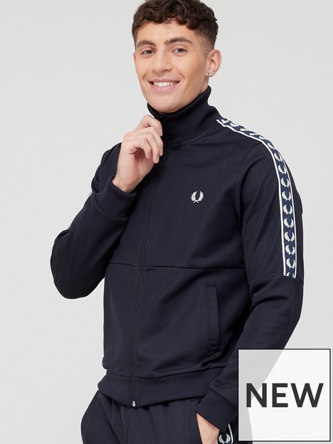 fred-perry-fred-perry-panelled-taped-track-jacket