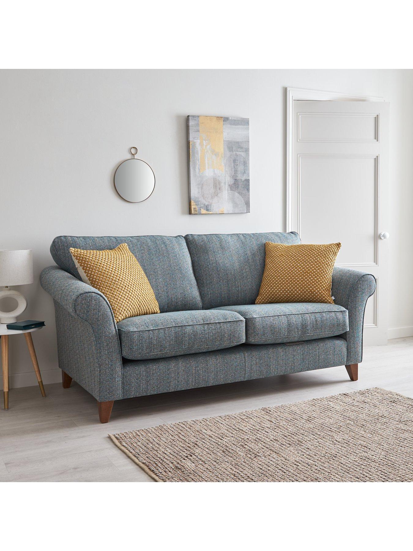 Willow 3 Seater + 2 Seater Tweed Sofa Set (Buy and SAVE!) very.co.uk