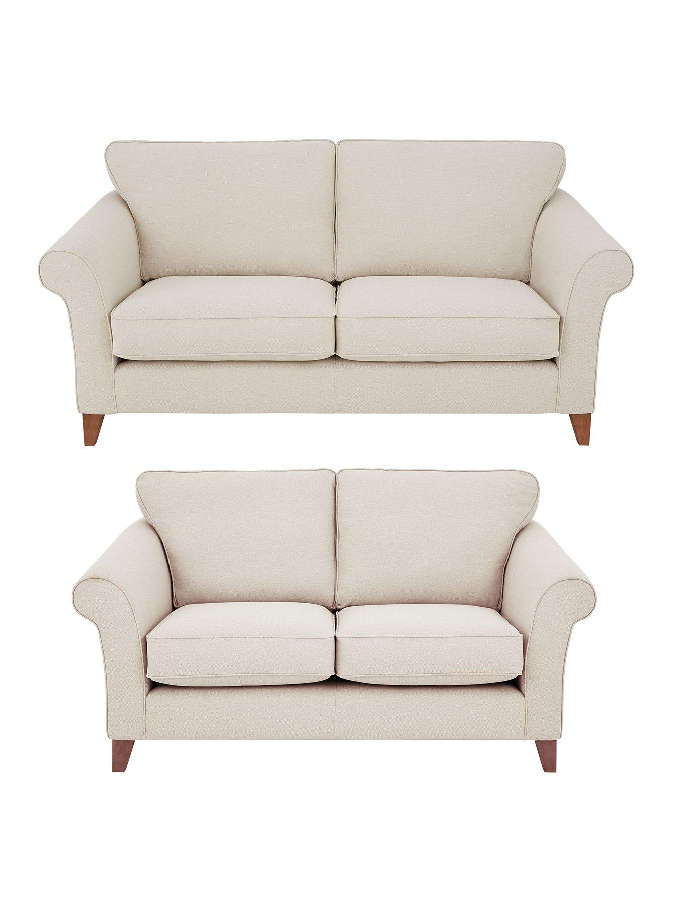 Product photograph of Very Home Willow 3 Seater 2 Seater Fabric Sofa Set Buy And Save from very.co.uk