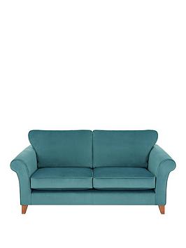 Product photograph of Very Home Willow Velvet Sofa Range - 3 Seater Sofa from very.co.uk