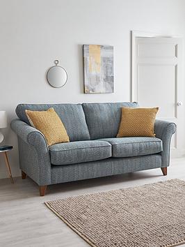 Product photograph of Very Home Willow 3 Seater Tweed Sofa - 3 Seater Sofa from very.co.uk