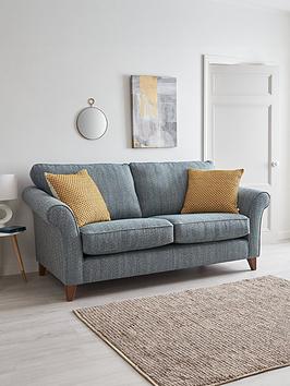 Product photograph of Very Home Willow 2 Seater Tweed Sofa - 2 Seater Sofa from very.co.uk