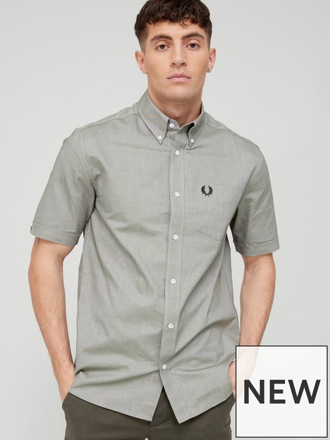fred-perry-fred-perry-short-sleeve-oxford-shirt
