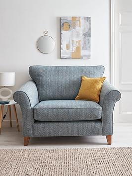 Product photograph of Very Home Willow Tweed Snuggle Chair from very.co.uk