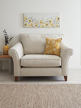 Product photograph of Very Home Willow Fabric Snuggle Chair from very.co.uk