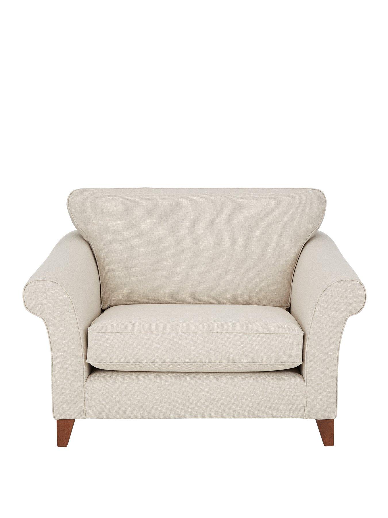 Product photograph of Very Home Willow Fabric Snuggle Chair from very.co.uk