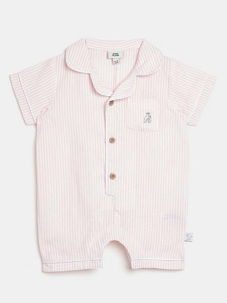 river-island-baby-baby-girls-stripe-pyjama-romper-pink