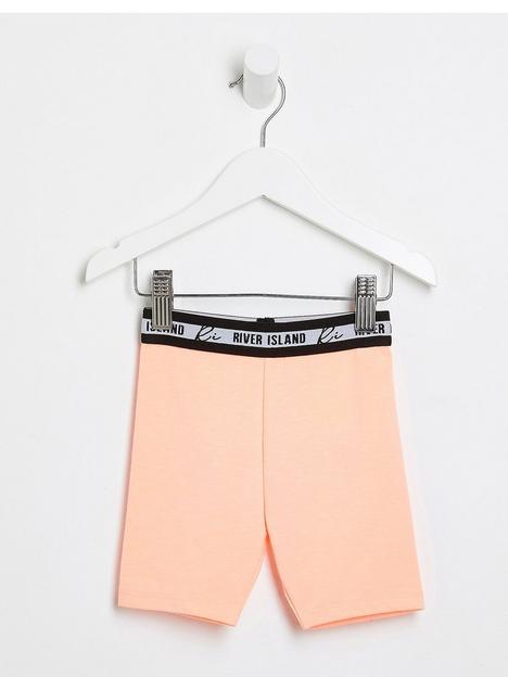 river-island-mini-mini-girls-waistband-cycling-shorts-coral
