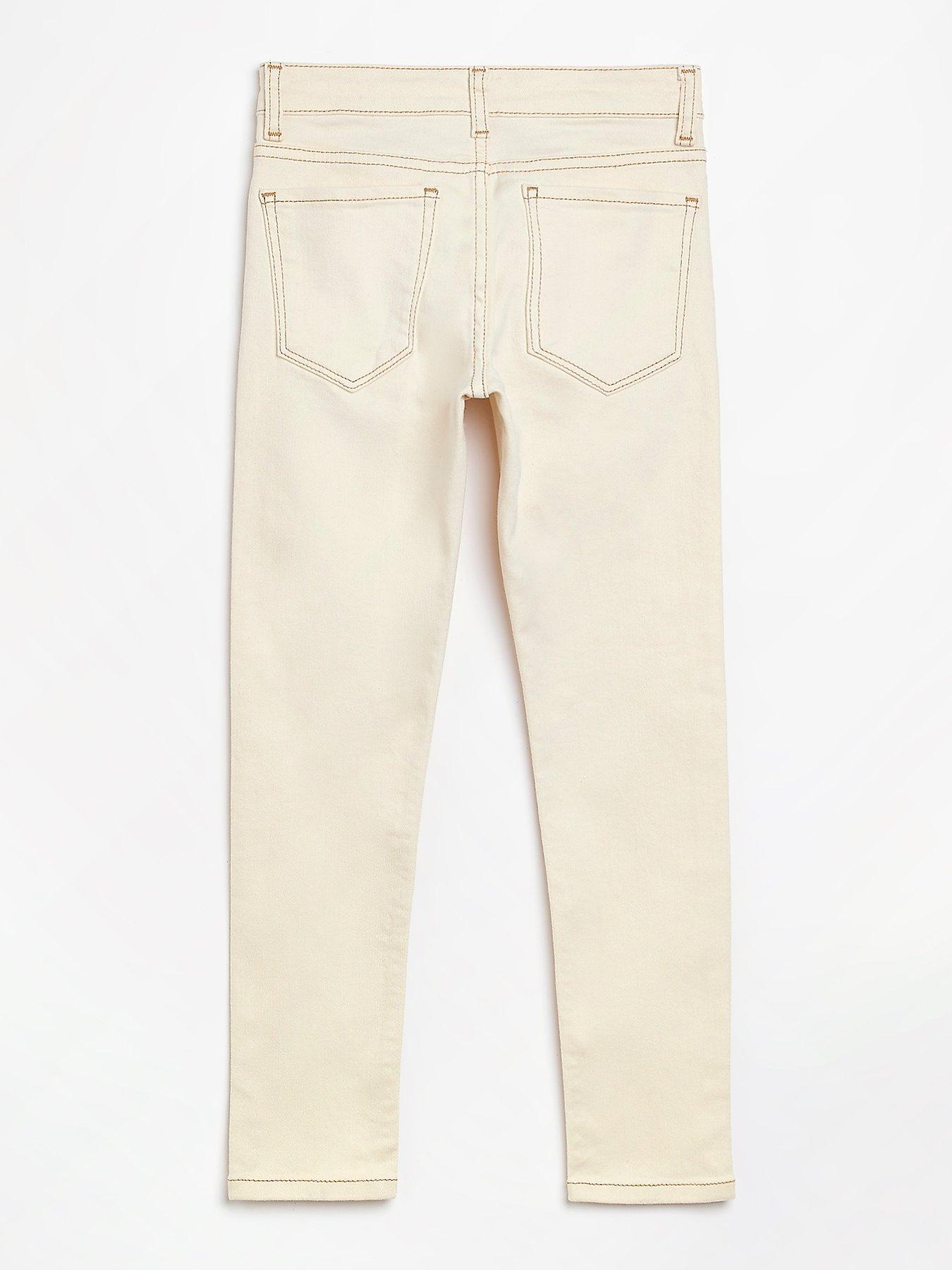River Island Baby Boys Skinny JeansEcru very.co.uk