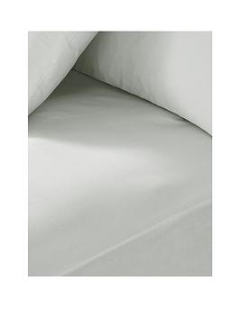 Product photograph of Very Home Luxury 400 Thread Count Soft Touch Sateen 38 Cm Extra Deep Fitted Sheet - Dove Grey from very.co.uk