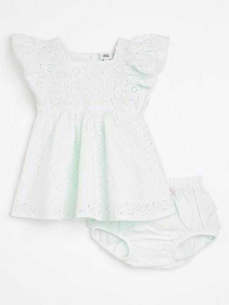 river-island-baby-baby-girls-broderie-dress-and-bloomer-set-green