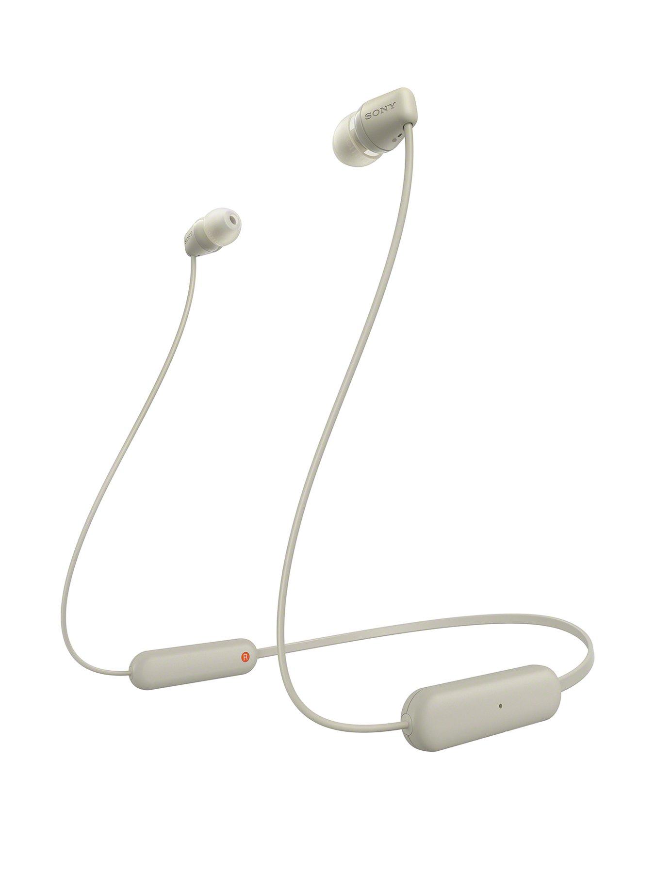 Sony WIC100 Wireless In-Ear Headphones - Taupe