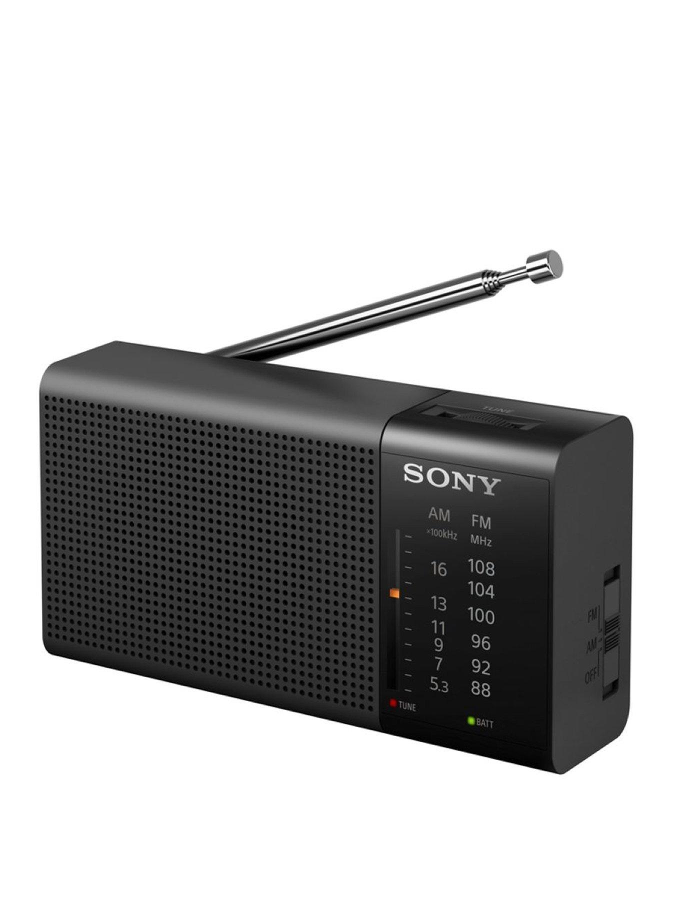 Sony Icf P37 Portable Amfm Radio Black Uk
