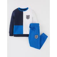 Boys England FA Colour Block Tracksuit - Blue