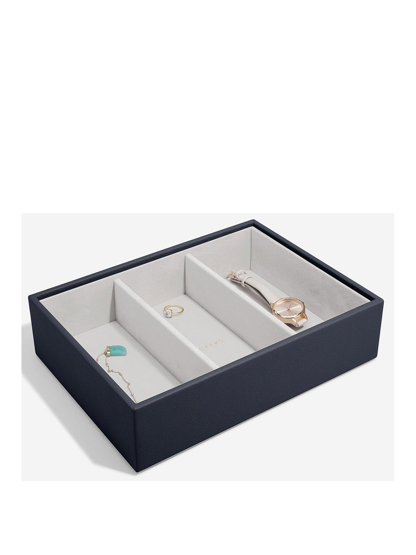 Product photograph of Stackers Classic Watch Amp Accessory Layer - Putty Croc from very.co.uk