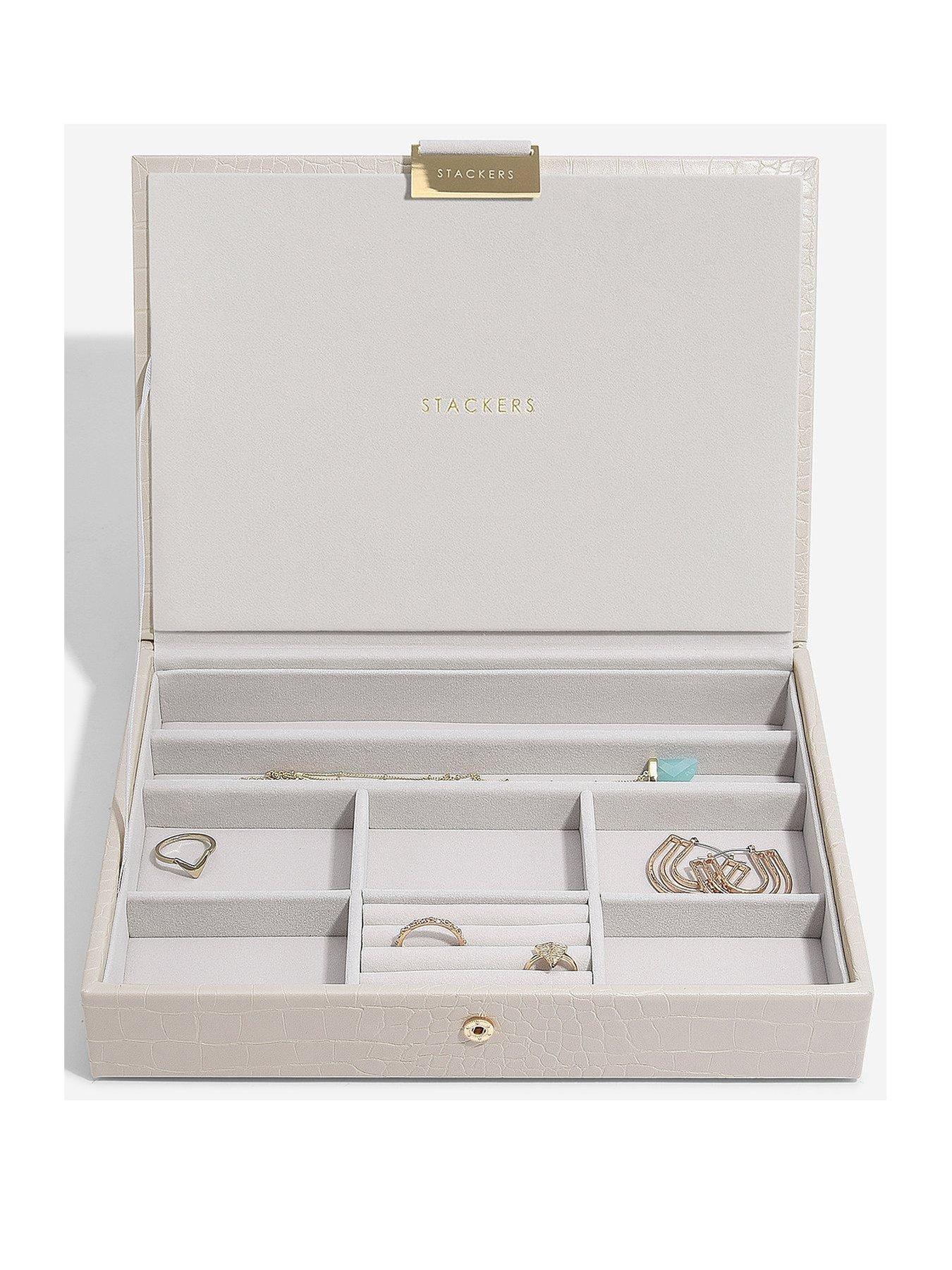 Stackers Classic Jewellery Box Lid - Putty Croc