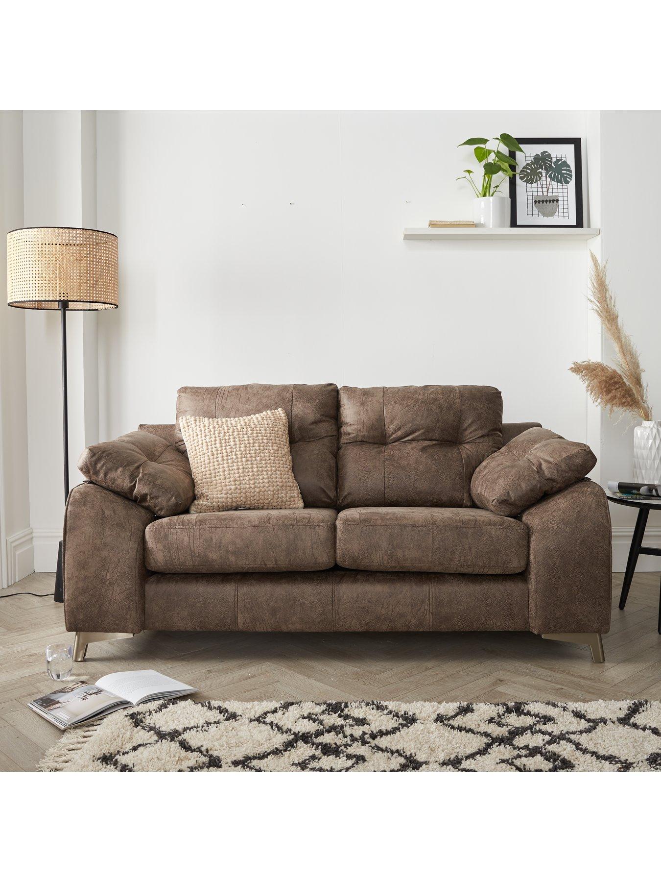 Product photograph of Bilboa Fabric 2 Seater Sofa from very.co.uk